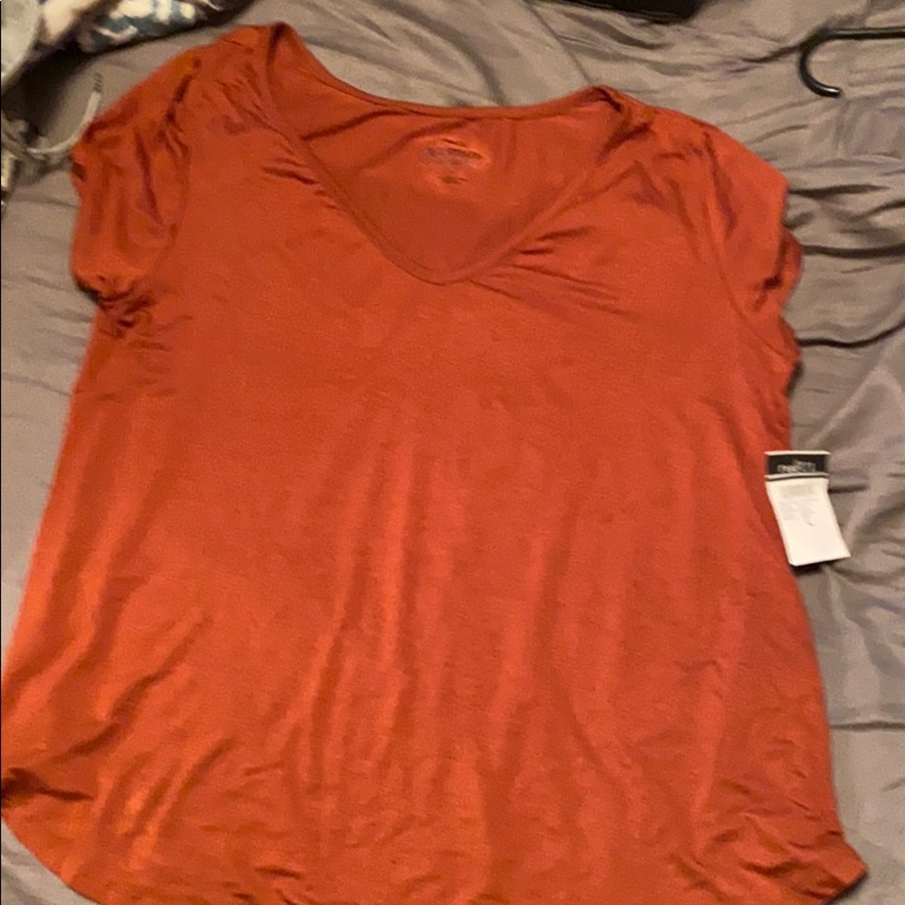 rue 21 relaxed tee burnt orange